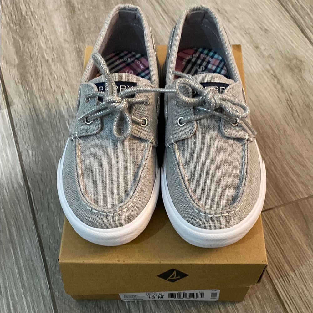 Sperry Kids Grey Bahama Sliver Boat Shoes